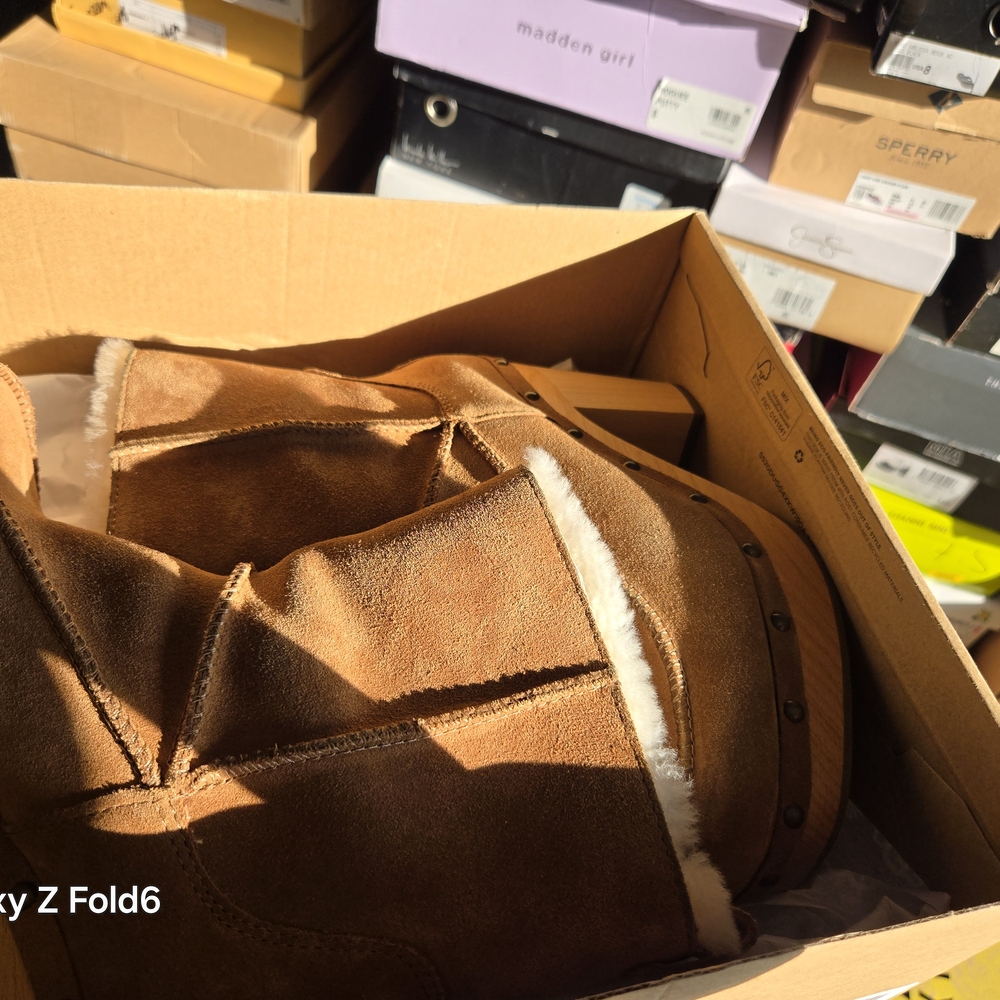 UGG Tan Heeled Boots
